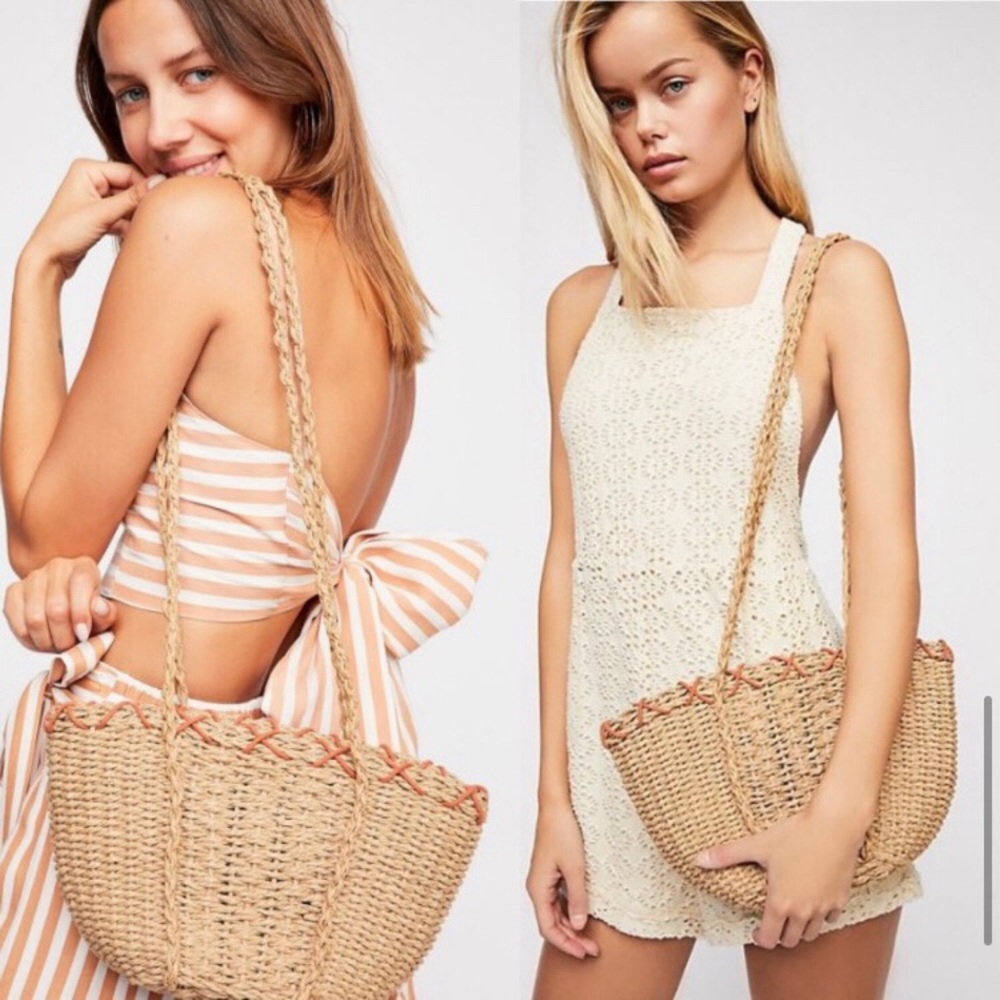 Free People Straw Bag